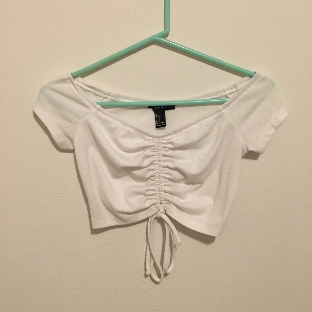 Off-Shoulder White Top
